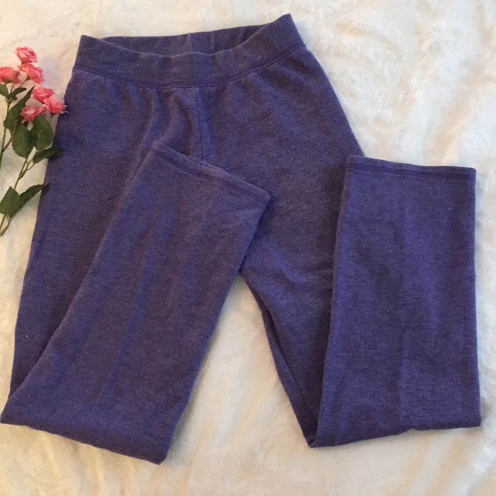 Super comfy kid’s Hanes purple sweatpants.